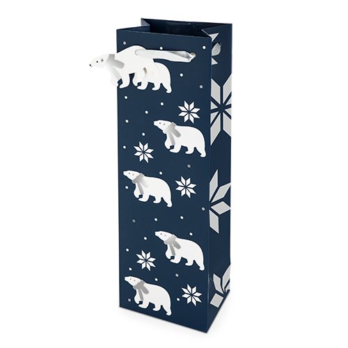True Fabrication Polar Bear Pattern Bottle Bag, Multicolor