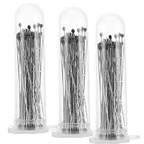 Mipcase 300Pcs Edelstahl- Insektenstifte Probenstifte Schmetterlingskollektionen Nadelstifte für Insektensammler Schullabor Labor Entomologie Dissektion