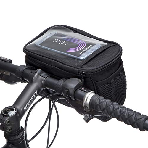BTR Wasserabweisende Fahrrad-Lenkertasche mit Smartphone-Halterung