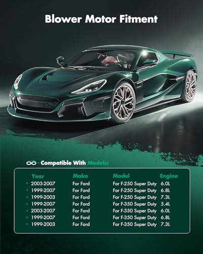 image for SCITOO HVAC Heater Blower Motor with Fan Cage Front 700099 for Ford fo