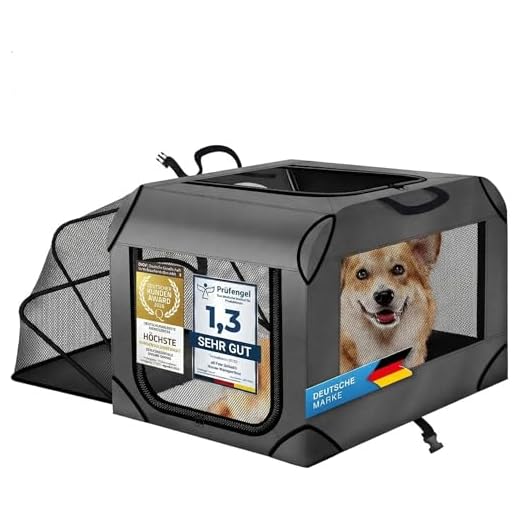 Faltbare Hundetransportbox für Reisen