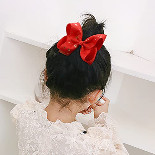 Zoonai 5 Inch Chiffon Hair Bows Alligator Clips Hair Accessories Little Teen Toddler Girls Kids Teens Toddlers Hairpin Headwear - Set Of 2 (Purple) #TOP3