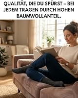 10 Paar Socken Herren Damen Schwarz Business Socken Baumwolle 70201T (Anthrazit 39-42) – Ansicht 7