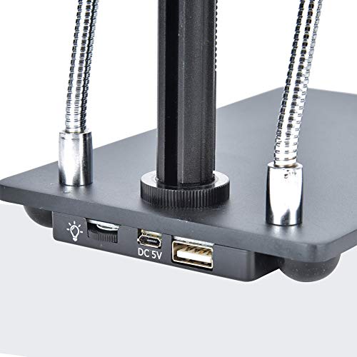 Image of Oumefar Microscope Camera Stand 50mm Ring Aluminium Alloy Microscope Camera Bracket Support for Lab(NA)
