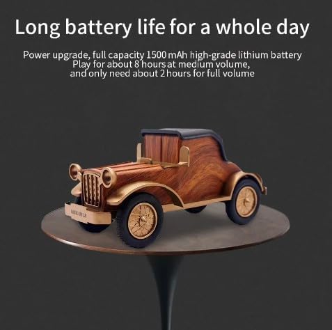 Retro Bluetooth Speaker with FM Radio – Vintage Portable Wireless Speaker for Car, Home & Outdoor Use