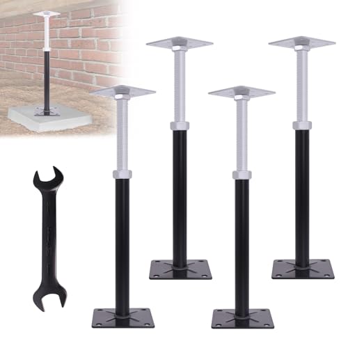 Adjustable House Floor Jacks, 4 PCS Post Floor Joist Jacks