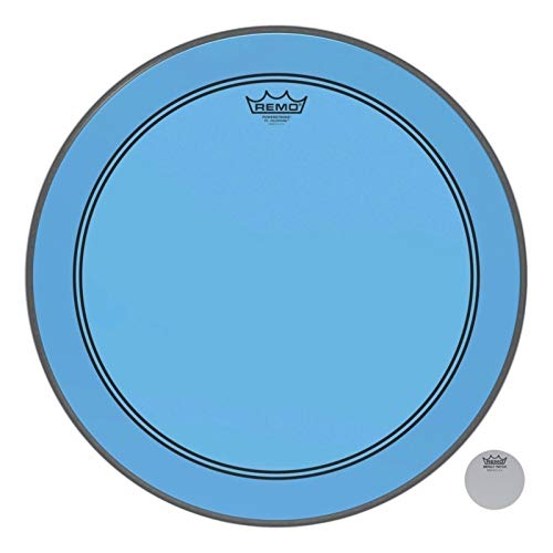 Remo Powerstroke P3 Colortone Blue Bass Drumhead, 22