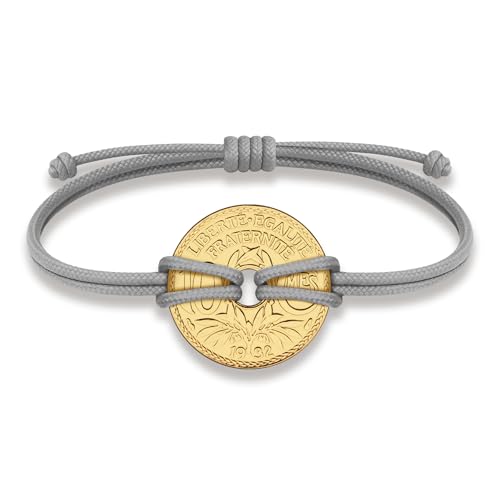 Image of HOBBY OF KINGS Good Luck Coin Bracelet | 18k Gold Plated Wristband | Handmade Jewelry for Collectors and History Lovers