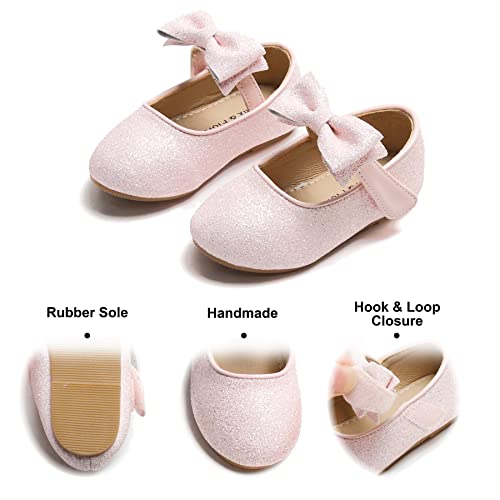 Felix & Flora Girls Dress Shoes - Mary Jane Ballet Flats Party Wedding School Size 9 Toddlers