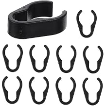 10 PCS Microphone Cable Clips, 1 Inch Mic Stand Wire Organizer Clamps, Black Plastic Boom Pole Cord Holder, Flexible Mount Accessories for Recording Studio, Podcast and Stage Performance