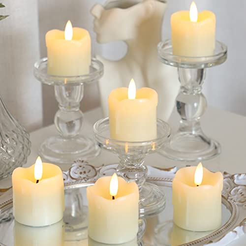Lezonic Flameless Votive Candles with Remote and Timer