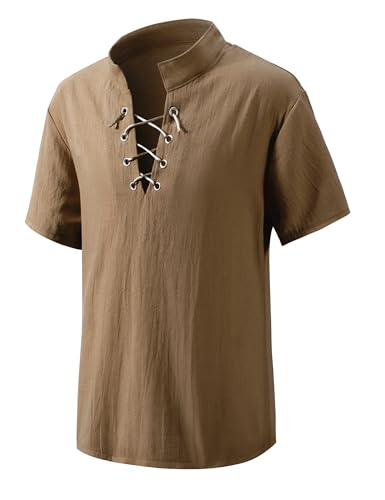 Disfraz Medieval Niño Viking Pirata Renacentista Camisa miniatura 4