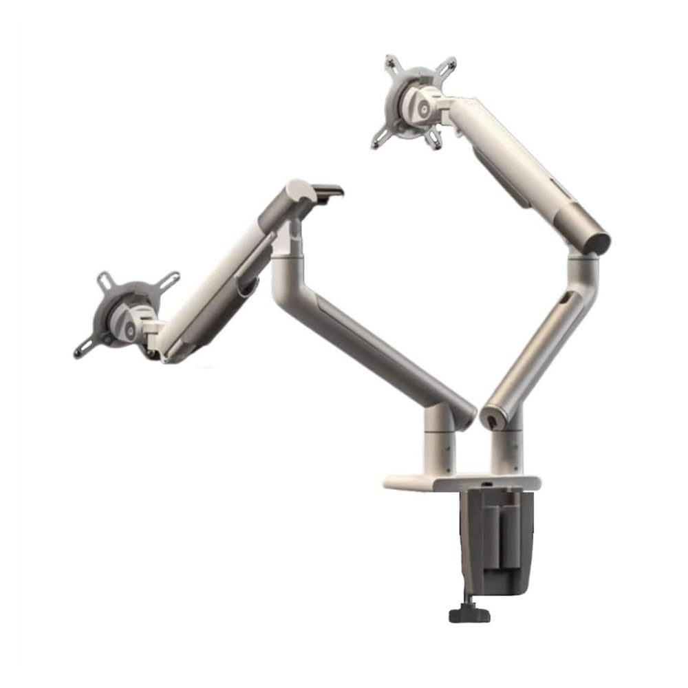 SaryEdge Height - Adjustable Monitor Stand Arm 17-32 inch Dual Monitor Mount Arm, Height Adjustable Mechanical Spring Dual Monitor Stand with 2 USB Port, Dual,