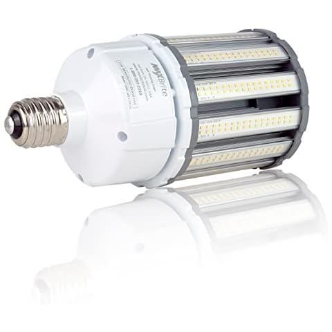 MaxBrite 100W LED Corn Light Bulb 5000K Replaces 700W, 13,500 lumens Mogul Base E39, 100-277V AC UL/cUL DLC Cover