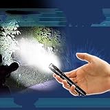 1PC LED Mini Tactical Flashlight - High Lumen, Zoomable, Water Resistant Light - Pocket-Size Small LED Flashlight for Hiking, Outdoor Gear,Camping, Emergency (Black)