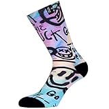 PACIFIC AND COLORS Calcetin Running con tejido Coolmax Unisex Acid Color, sublimado Multicolor