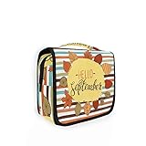 Tragbar: Die Reise-Kosmetiktasche ist leicht, Sie können sie überall hin mitnehmen, wie Reisen, Urlaub, Business, Fitnessstudio, Schlafzimmer oder überall. Der integrierte strapazierfähige Haken zum Aufhängen ist bequem für Sie zu tragen oder überall aufzuhängen, wie Kleiderständer, Handtuchhalter, Duschstangen, Türknäufe usw. Schaffen Sie Ordnung