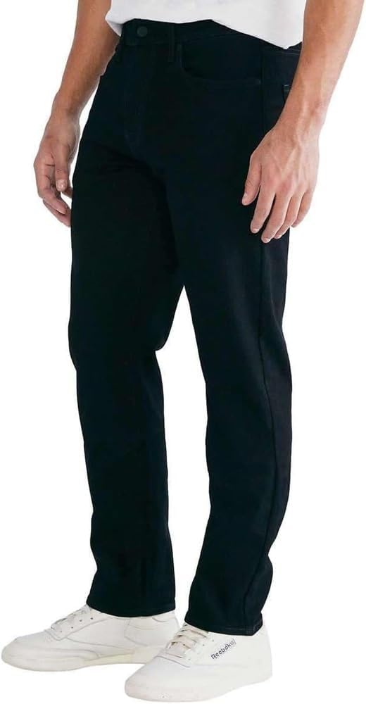 Lucky Brand Men’s 410 Athletic Straight Fit Straight Leg Jeans (US, Waist Inseam, 38, 34, Regular, Regular, Lucky Black)