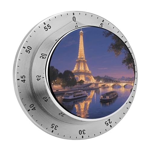 Eiffel Tower Kitchen Timers for Cooking, 60 Minute