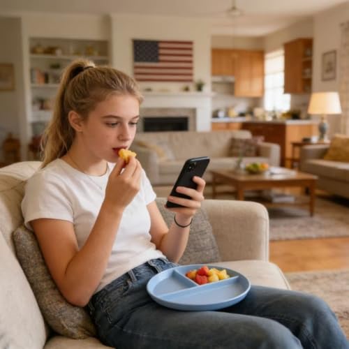 falichchch 9-Inch Large Multicolor Wheat Straw Divided Plates – Unbreakable 3-Compartment Plates for Portion Control & Healthy Eating Microwave & Dishwasher Safe – Eco-Friendly & Reusable (8) by falichchch - Used condition - Image 4