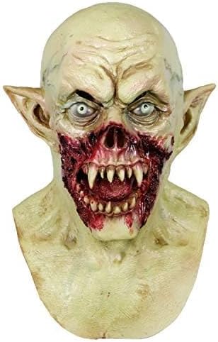 MOLEZU Vampire Mask Zombie Head Mask for Adult, Scary Horror Creepy Demon Monster Mask for Halloween Costume Party.