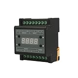 Dimmer DMX Triac 3 Canali AC 90-240V, Controller DMX302 per Luci LED Dimmerabili 220V, Dimmer a Taglio di Fase Trailing Edge, Montaggio Guida DIN, Max 3x220W a 220V