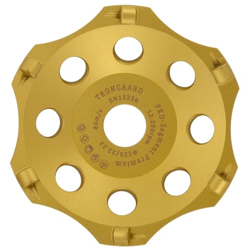 TRONGAARD PREMIUM PKD PCD Schleiftopf/Schleifteller 125MM / 22,23MM