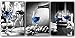 Produktbild Poster Kunstwerk 3 Stück 60x80cm rahmenloses blaues Weinglas Malerei Poster moderne Wandkunst Bild Restaurant Küche Wanddekoration Malerei