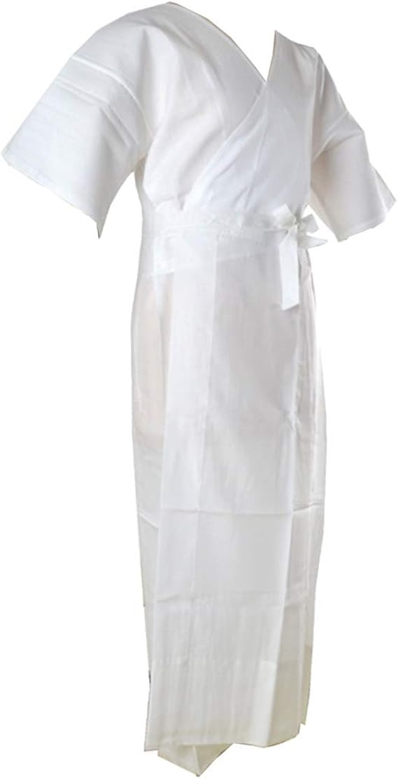 Amazon ワンピース 肌襦袢 裾よけ 日本製 なごみや 汗取り天竺 着物スリップ M L 白 和装 下着 肌着 レディース 和装下着 通販