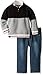 Calvin Klein Boys' Color Block Sweater and Jean Pant Set