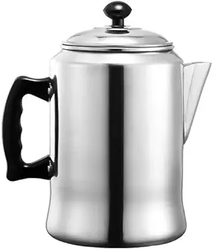 Cafetera de Goteo Manual con Jarra de Vidrio de borosilicato y Filtro Permanente de Acero Inoxidable para cafeterías caseras (sin Filtro) | 400 ml (200 ml sin Filtro)