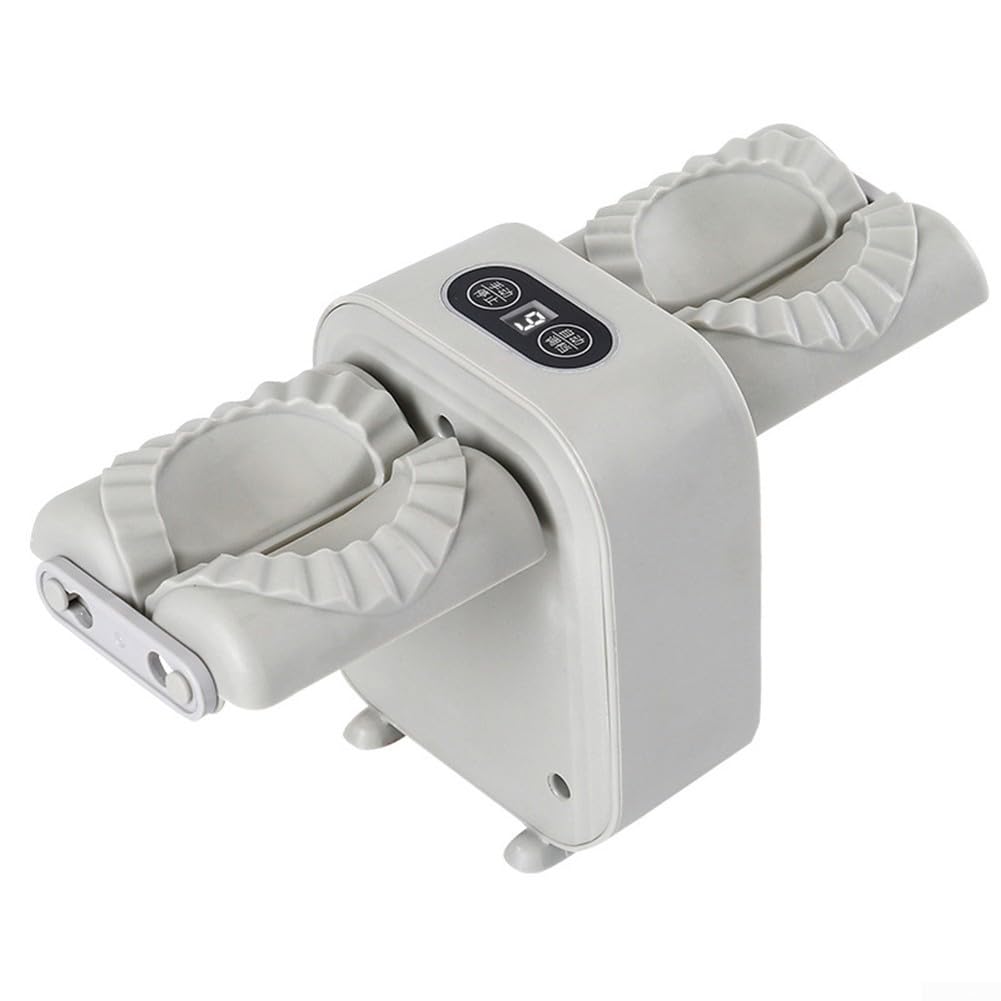 DAZZLEEX Macchina elettrica completamente automatica per raviolo da 1000 mAh, facile da usare, per ravioli sigillati (grigio)
