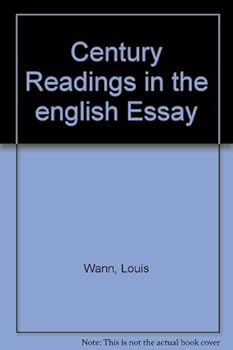 Hardcover Century Readings in the english Essay Book