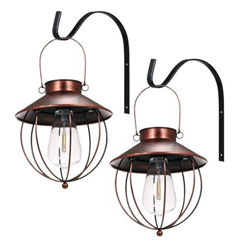 Lampe solaire d'extérieur suspendue étanche IP65 et applique murale - 2