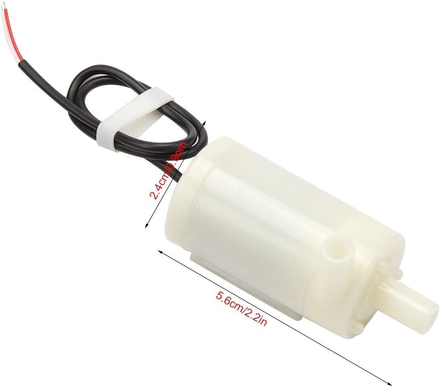 Image of SP Electron Micro DC 6-9V Dual Nozzle Submersible and Non Submersible Mini Water Pump DC Motor With Pipe for High Power Project Fountain Garden Fish Tank(Set of 1)
