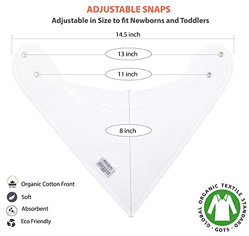 Theazbaby Baby Bandana Drool Bibs 8 Pack Baby Bibs For Boys, Girls, Unisex Basic Colors #TOP6