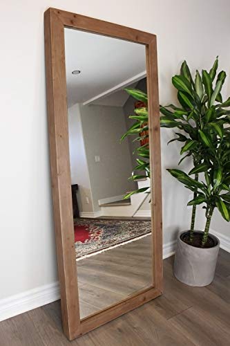 FINEHOUS Full Length Rectangular Floor or Wall Hanging Rustic Mirror - Image 2