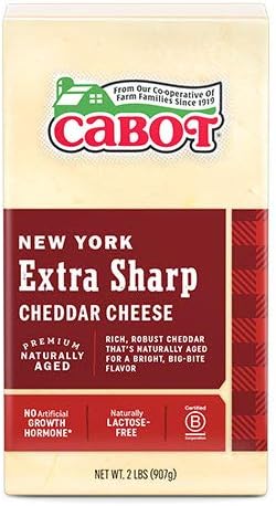Cabot New York Extra Sharp Cheddar Cheese, 2 lbs