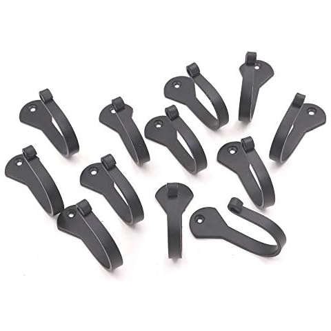 THDC Nail Hooks, Vintage, Rustic Curved Metal Fasteners – Decorative Colonial Wall Décor, Heavy Duty Wall Hooks, Hangers for Keys, Coats, Robe, Bags, Home, Kitchen Set of 12 (Big 2.5") Cover