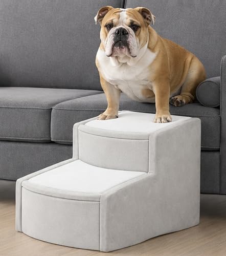Image of Pet Gear Easy Step II Extra Wide Pet Stairs, 2 Step for Dogs /Cats up to 200 pounds, Removable /Washable Carpet, Easy Assembly (No Tools Required), Sea Salt