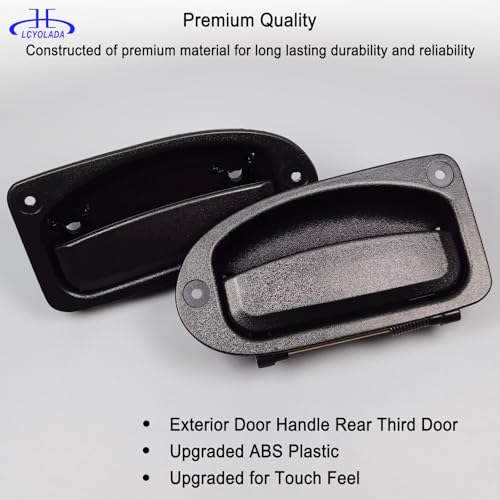 Lcyolada 2Pcs Rear Interior Inside Door Handles for 1998-2011 Ford Ranger, 1998-2000 Mazda Pickup, Only Fit Extended Cab Pickup, Rear Left Driver & Right Passgenger Replace# 80419, 80420 by Lcyolada - Used condition - Image 5