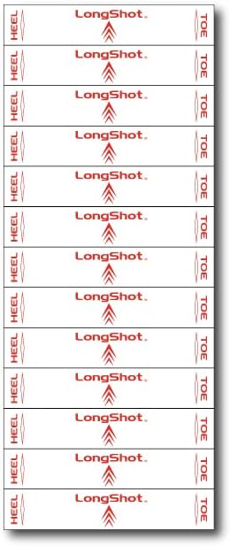 LongShot Golf Impact Label Pack - 650 Club Fitting Lie Strips
