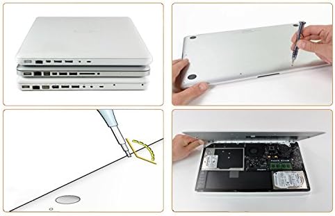 MacBook Screwdriver Set, qiaoyosh Professional MacBook Screwdriver Repair Tool Kit with Torx T4 T5 T6 T8 Y 2.0 0.6 for MacBook Air Pro with Retina 11" 13" 15" 17" (All Version)