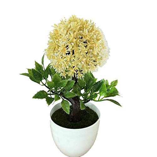 Fiore artificiale in vaso Pianta artificiale in vaso Cipolla Palla di fiori Pianta ricca di fiori Set Falso Bonsai in vaso Decorazione domestica Decorazione desktop Pianta artificiale Disposizione