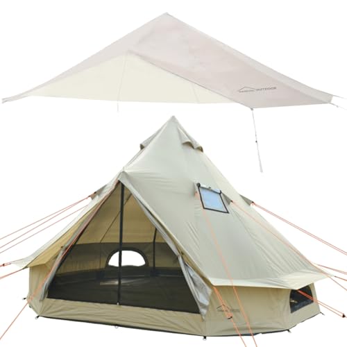 DANCHEL OUTDOOR Carpa Bell Tent Yurt portátil impermeable 4 personas miniatura 1