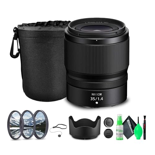 Nikon NIKKOR Z 35mm f/1.4 Lens Z (20126) + Filter Kit + Cleaning Kit + Lens Cap