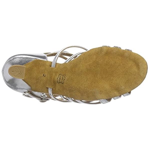 Diamant Donne Scarpe da Ballo 108-087-013 - Argento - 6,5 cm Flare - Made in Germany