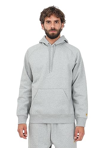 Image of CARHARTT WIP Men's Grey Hooded Sweatshirt, grey, S