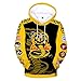 XIAMUSZ Karate Hoodie Cosplay Costume 3D Pullover Sweatshirt (L, Color 1)