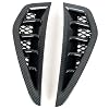 for Dodge Ram 1500 TRX 2021-2023 Carbon Fiber Black Side Door Air Vent Fender Cover Trim 2pcs Car Accessories